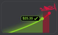 Cash out in Aviator game